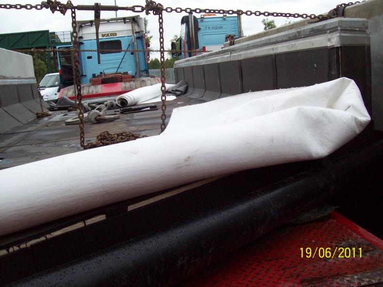 Bridge Deck units on low loader - waterproofed in the sidings