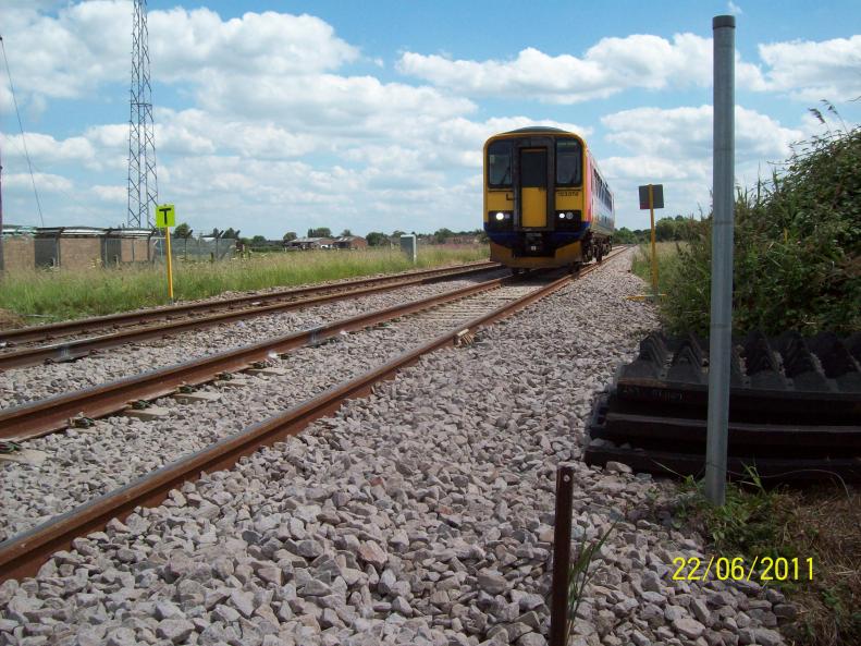 Temporary Speed Restriction in Place and Trains Running.