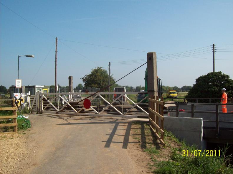 Follow up tamp - road closed and Strails removed.