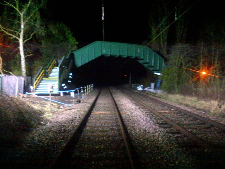 New bridge landed and fixed into place.