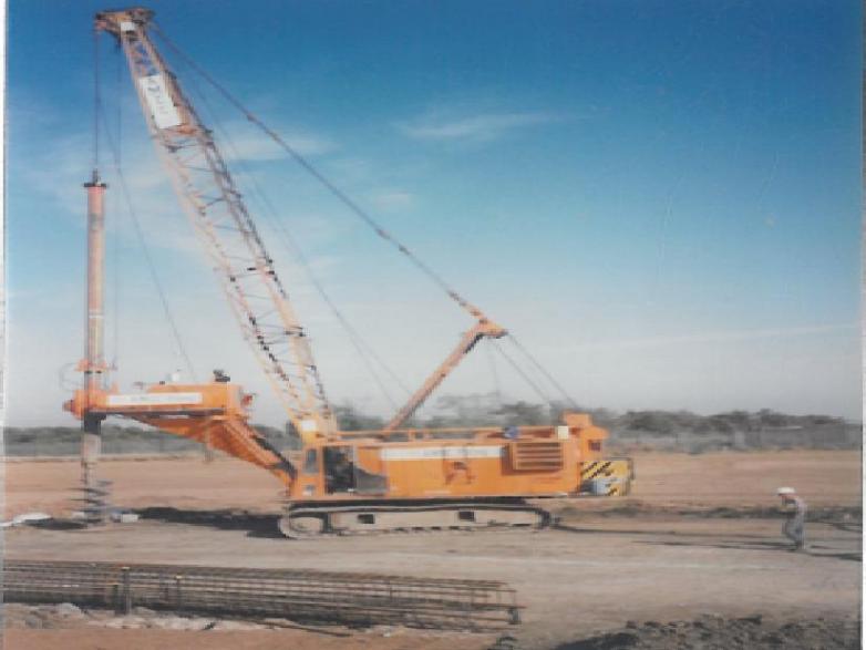 Amec carrying out the pile installation to the bridge Abutments.