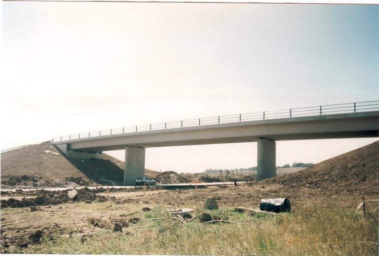 Completed Bridge - concrete finishing completed.