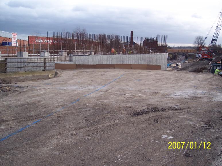 Backfill to the Back of the South Abutment 